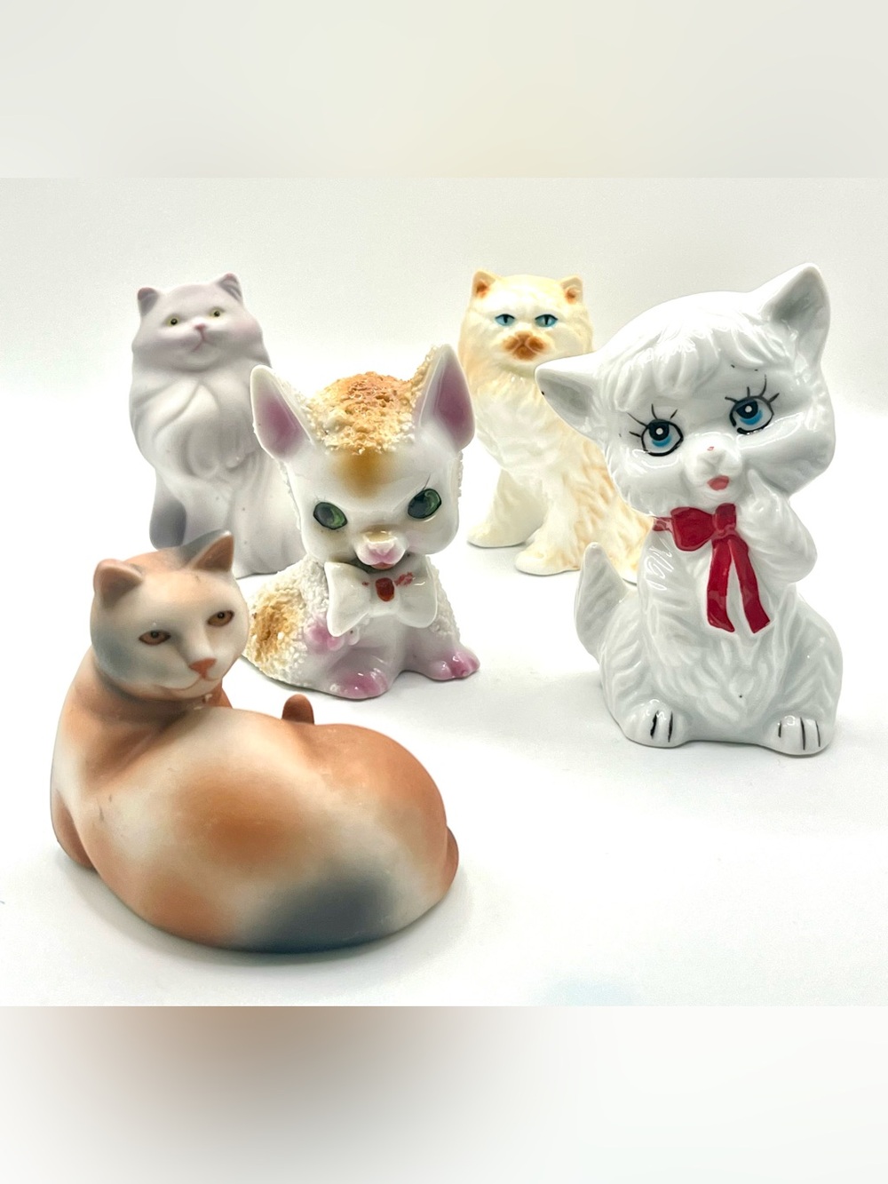 Kitschy Cat Figurine Lot